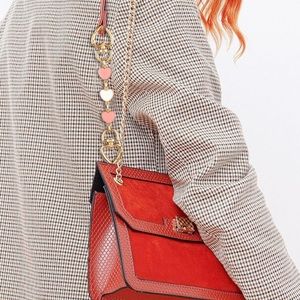 Love Heart Bag Strap, White 5.7 Inch